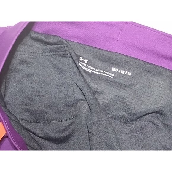 Under Armour Women's Fly-By 2.0 Shorts Brief Lined Purple-Pink Size M - Picture 2 of 6